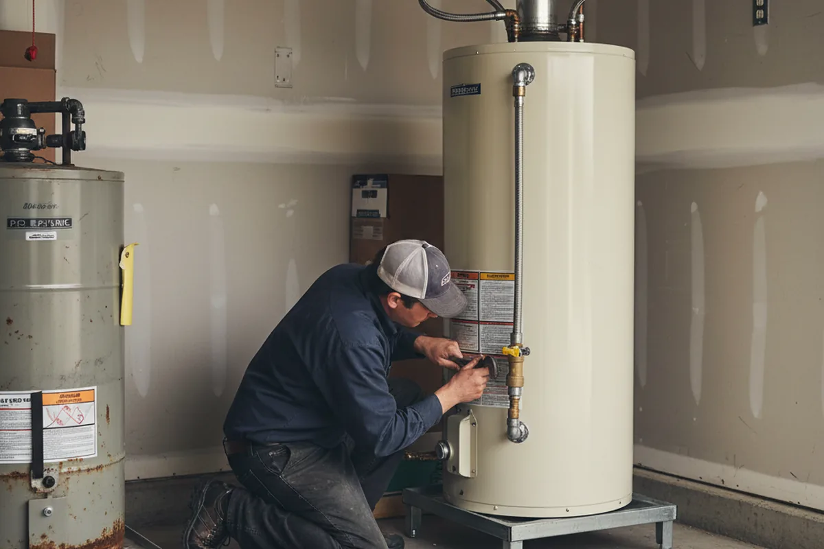 Water heater and shutoff valve replacement in Paint Lick